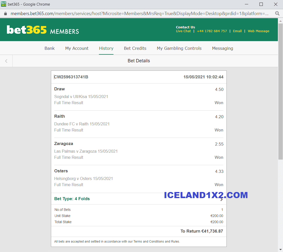 FIXED MATCHES COMBINED VIP TICKET PROOF BET 365 15 05