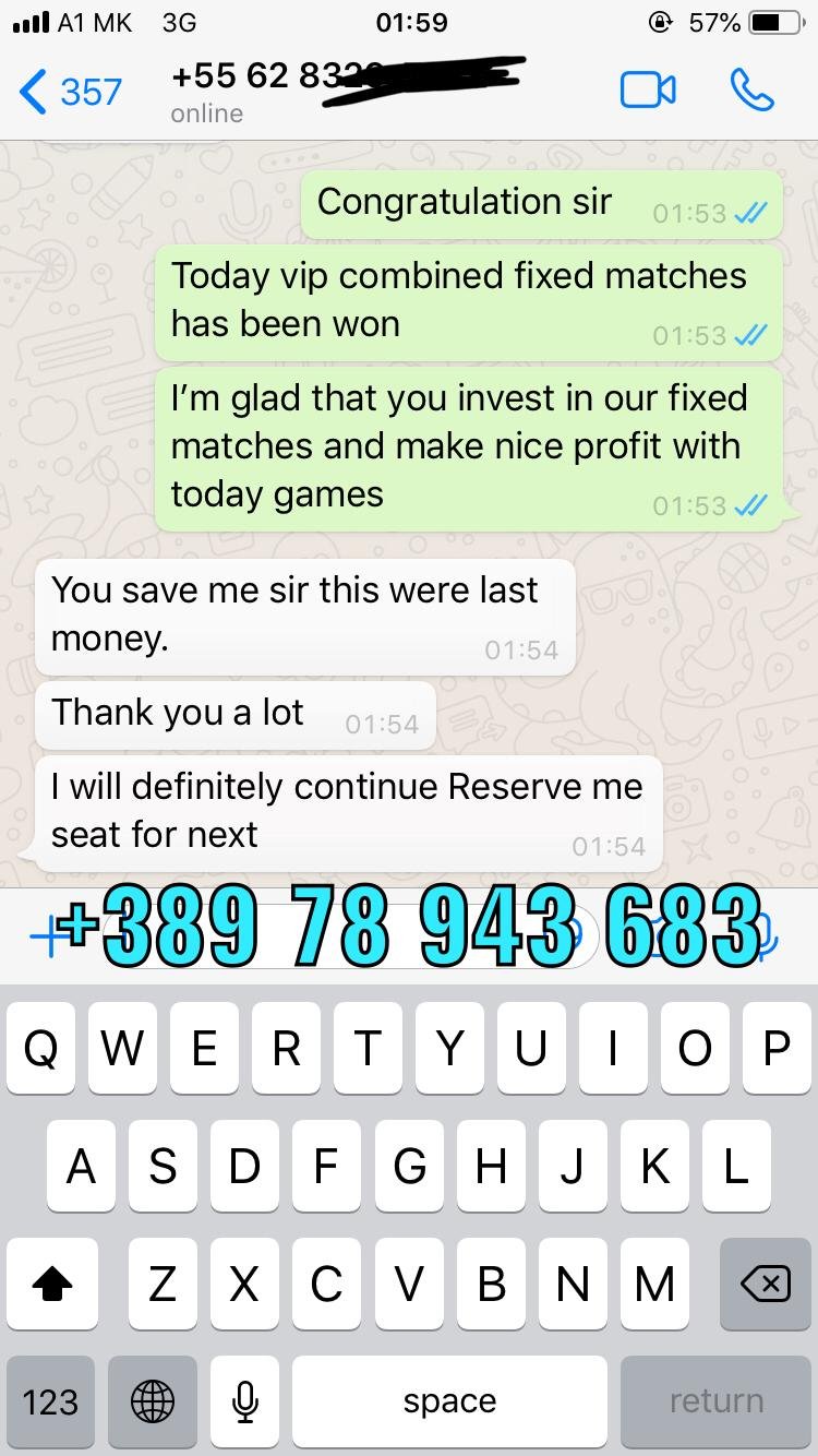 whatsapp proof from football bets won 21 11