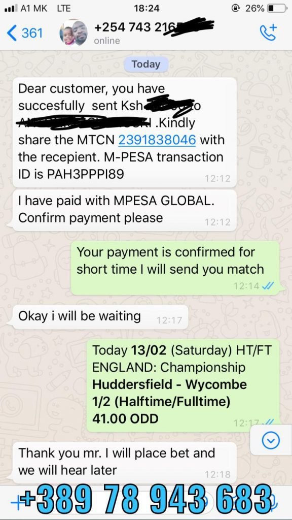 whatsapp fixed matches proof halftime fulltime won 13 02