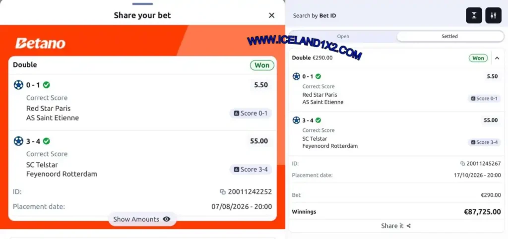 BETANO SURE CORRECT SCORE MATCH BETANO SURE CORRECT SCORE MATCH
