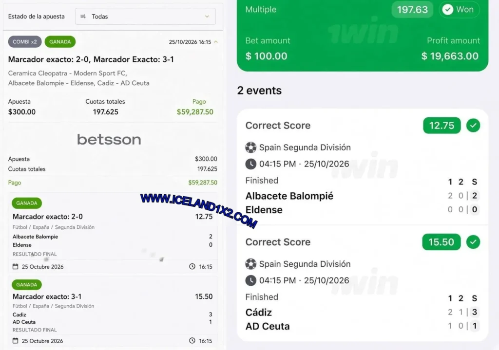 BETSSON CORRECT SCORE MATCHES BETSSON CORRECT SCORE MATCHES