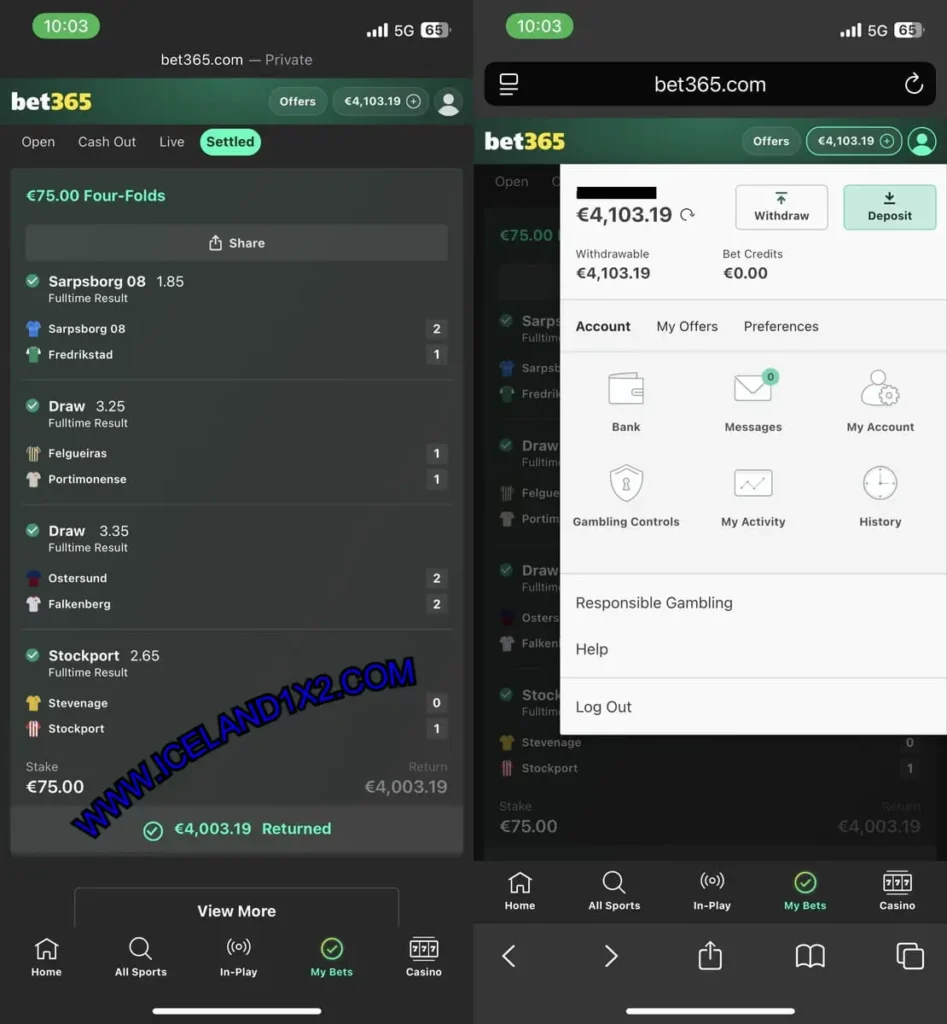 ICELAND SOCCER VIP MATCHES 1X2
