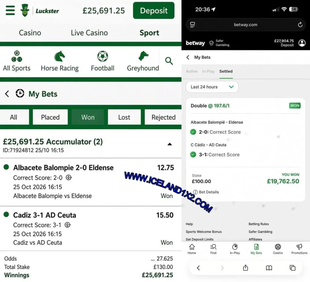 LUCKSTER CORRECT SCORE FIXED MATCHES LUCKSTER CORRECT SCORE FIXED MATCHES