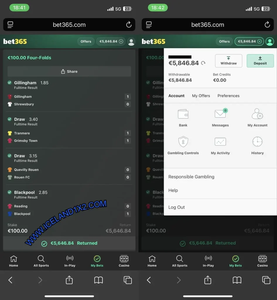 VIP ICELAND FIXED BETS 1X2