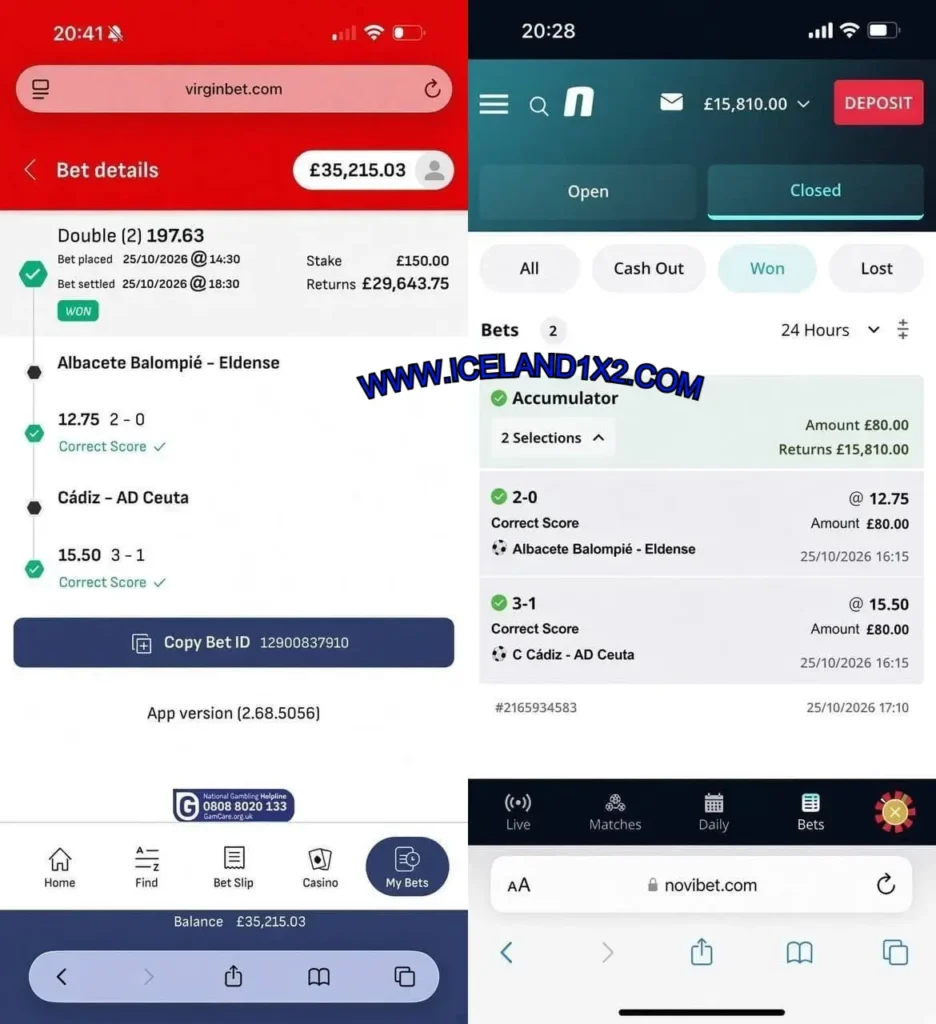VIRGIN BET CORRECT SCORE MATCHES VIRGIN BET CORRECT SCORE MATCHES